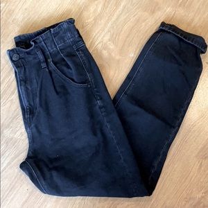 High Waisted Paperbag Jeans